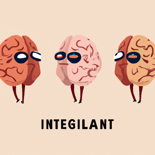 איור של מוח המתאר רגשות שונים, המייצגים אינטליגנציה רגשית.